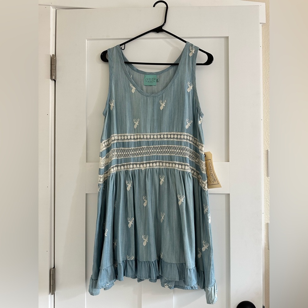 Judith March Denim Style Tunic dress
